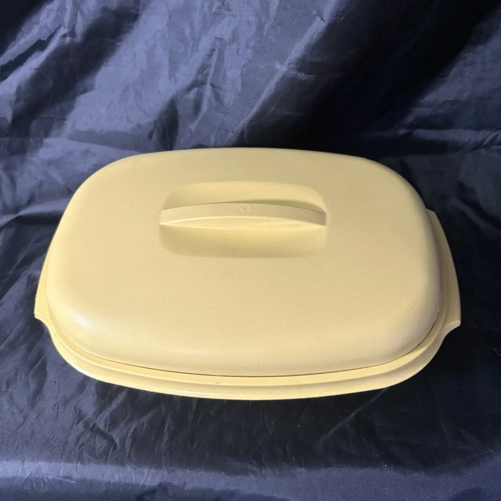Vntg Tupperware Harvest Gold 3/4 Piece 1275-3, 1273-2, 1274-6 Microwave Steamer
